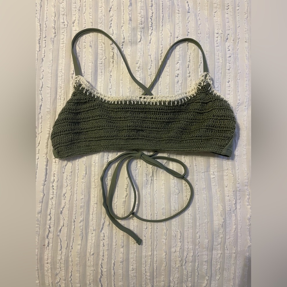 Green bikini top